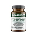 Nutramedix Serrapeptase Supplement - Enzymy proteolityczne do trawienia + Inulina - Made to Support Digestive Health Support - Gluten, Soy and Dairy-Free (60 kapsułek)
