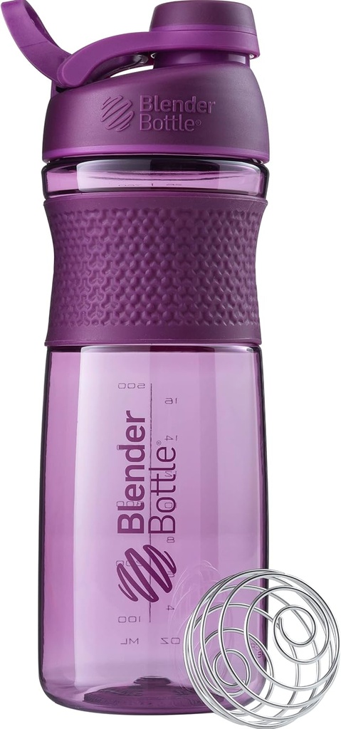Butelka BlenderBottle SportMixer Shaker Butelka Perfect for Protein Shakes and Pre Workout, 28- Ounce, Śliwka