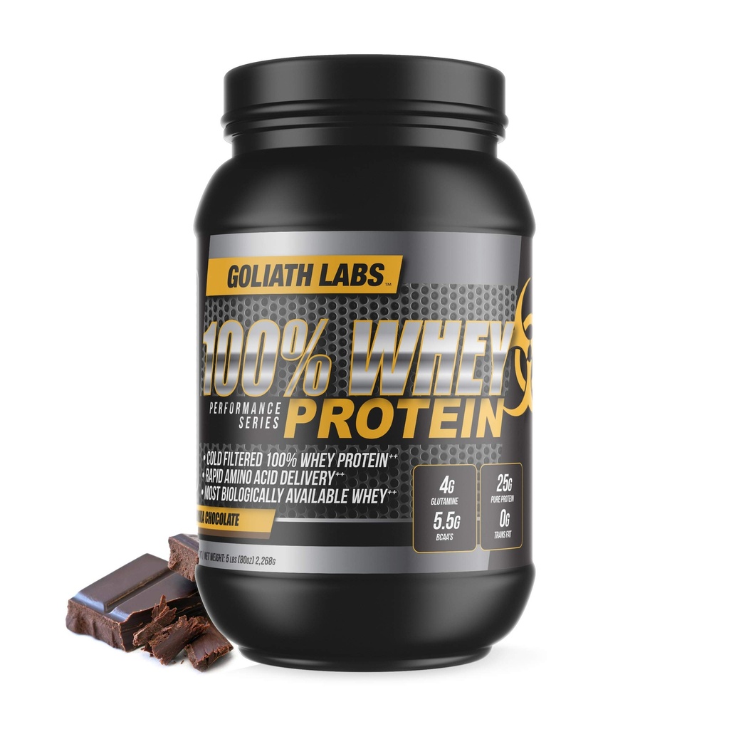 Goliath Labs 100% Proszek białka serwatki 5 lb (Czekolada)