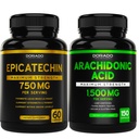 DORADO NUTRITION Epicatechin Extract 750mg Per Serving - (120 kapsułki) i Arachidonic Acid Supplement 1500mg (150 kapsułek)