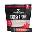 Wilderness Athlete - Energy & Focus Athlete 124; Energy Booster for Women & Men - Energy Drink Mix with Natural Capture - Low- Carb, Zero Sugar Energy Drink Powder - 30 Serving Energy Drink Pakiety (Wild Berry)