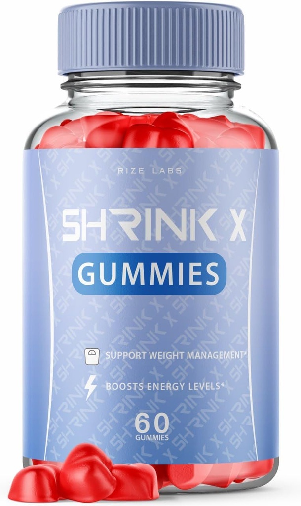 Shrink X - Shrink X Gummies Weight Loss, Shrink X Keto ACV Supplement, Keto + ACV Gummy, Shrink X Maksymalna wytrzymałość Belly Fat Gomitas, ShrinkX Gummy Bears Recenzje (60 Gummies)