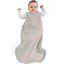 Woolino Merino Wool and Organic Cotton Baby Sleep Bag - 4 Sezon Classic Sleep Sack for Baby - Dwukierunkowy Zipper Sleeping Bag for Baby and Toddler - 0- 6 Miesiące - Ziemia