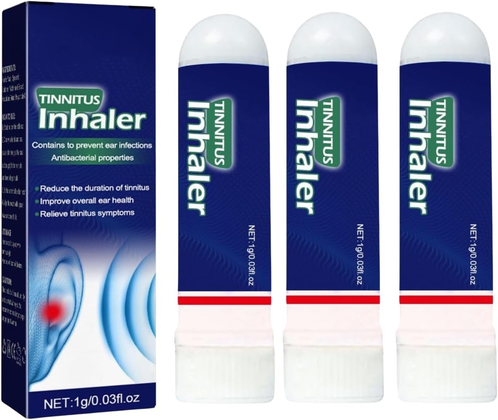 3Pcs Echo Ease Tinnitus Inhaler, Echo Ease for Ear Ringing, Echo Ease Nose Inhaler for Tinnitus Inhaler