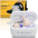 Audien Hearing ATOM PRO 2 Bezprzewodowe urządzenia słuchowe będące przedmiotem obrotu poza rynkiem regulowanym, Premium Comfort Design i prawie niewidoczne