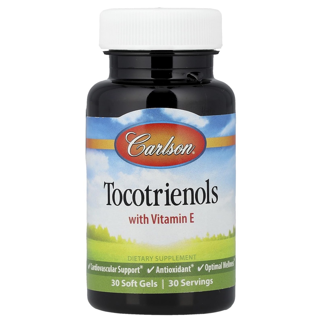 Carlson Labs Tocotrienols Z naturalną witaminą E, 30 Softgels