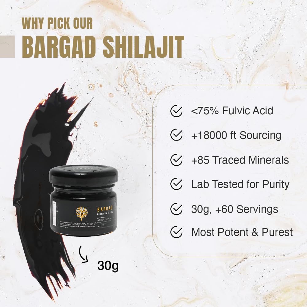 Himalayan Shilajit Resin dla kobiet 124; 100% Czysty, Złoty stopień & Lab Tested 124; Wzmacnia energię, Immunitet & Witalność z kwasem Fulvic & 85 + Minerały 124; 30g Premium Wellness