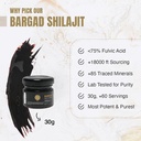 Himalayan Shilajit Resin dla kobiet 124; 100% Czysty, Złoty stopień & Lab Tested 124; Wzmacnia energię, Immunitet & Witalność z kwasem Fulvic & 85 + Minerały 124; 30g Premium Wellness