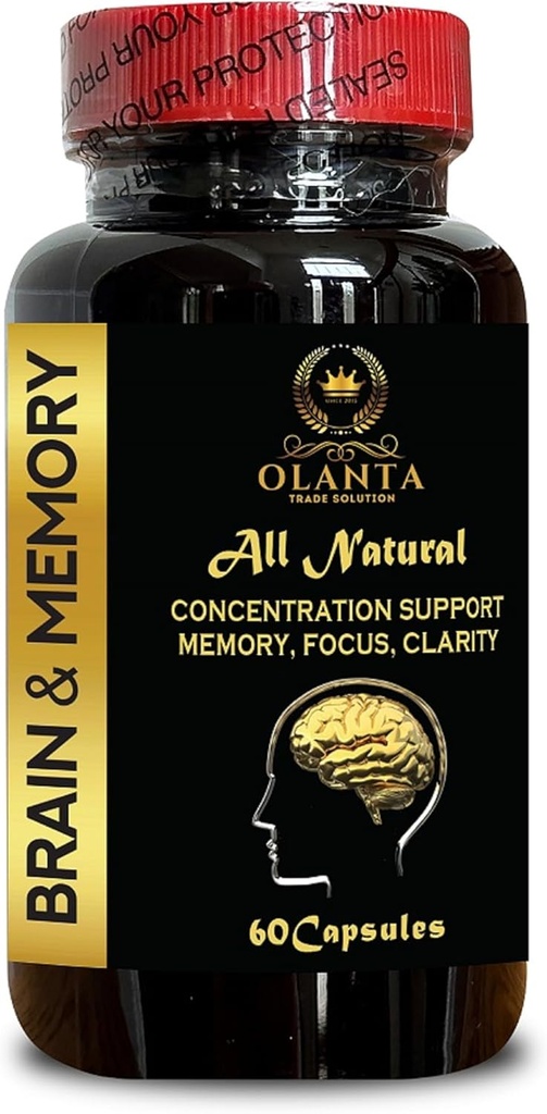 Mind Matrix PRO Formuła - Wsparcie Cognitive, Wsparcie energetyczne, Clarity, Suplement mózgu dla mężczyzn i kobiet, z Ginkgo Biloba - 1 Butelka 60 Kapsułki