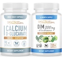SMNutrition 200mg DIM Supplement with Calcium D- Glucarate Index 124; Hormon Balancing Bundle with DIM Diindolylometan Capsules (120 Servings) and Vegan gluten Free Non-GMO CDG Supplement (90 Servings)