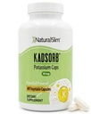 NaturalSlim Natural Potasu Citrate Gluconate 99 mg - Kadsorb wspiera równowagę elektrolitów i normalny pH - Absorbowalne suplementy potasu z minerałów eterycznych - Nie GMO 400 Kapsułki 1 Opakowanie