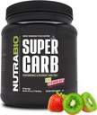 NutraBio Super Carb, Proszek węglowodanowy z klastrem Dekstryny i elektrolitów, Advanced Carb Supplement Proszek do treningu paliwa, Wydajność i Odzyskiwanie Mięśnie, Dekstryna cykliczna, Truskawka Kiwi, 30 Sv