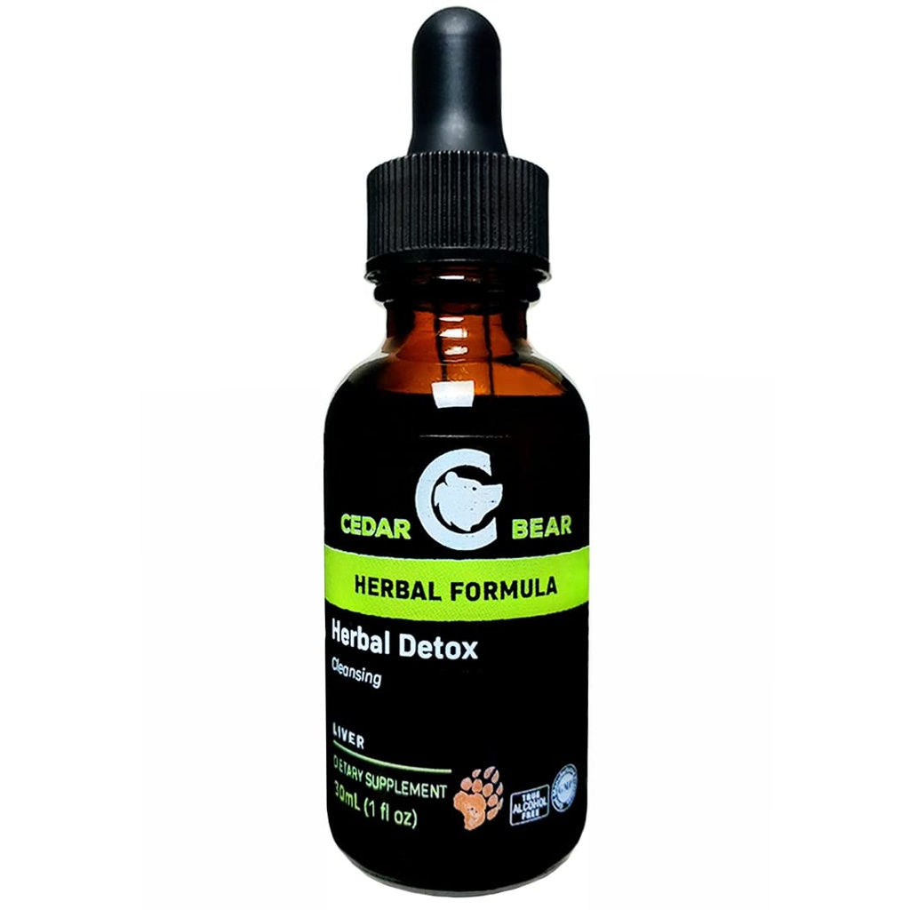 Cedar Bear - Herbal Detox płynny suplement ziołowy To jest Detox Detox Oczyszczanie, które pomaga jasne organy i tkanki toksyn środowiskowych 1 Fl Oz