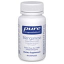 Czyste enkapsulacje Mangan (asparaginian / cytrat) 124; Hypoalergenny ślad Suplement mineralny do tkanki łącznej i kości 124; 60 Kapsułki