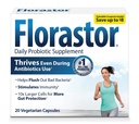 Florastor Probiotyki dla Digestive & Immune Health, 20 Kapsułki, Probiotyki dla Kobiet i Mężczyzn, Podwójne działanie pomaga wypłukać złe bakterie i zwiększa dobro z naszego unikalnego szczepu Saccharomyces boulardii