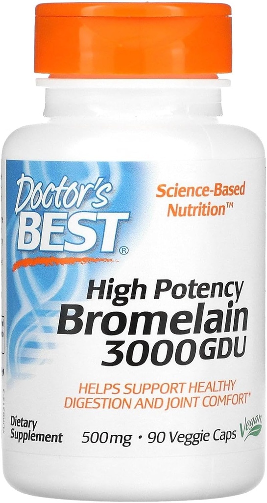 Bromelaina - 500 mg - 90 Kapsułek wegetariańskich