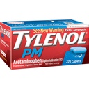 Tylenol Pm Dodatkowa siła ból Reliever + pomoc na sen, 225- kaplets (1 opakowanie)