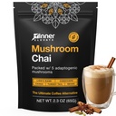 Wewnętrzne Podwyższenie Superfood Mushroom Chai - Ultimate Coffee Alternative - Adaptogenetic Mushroom Tea Drink with Lion 's Mane, Cordyceps, Chaga, Reishi, Turcja Ogon (35 Służenie)