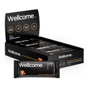 Wellcome Salted Karmel Marine Colagen Protein Bar z Reishi Mushroom For Energy and Immune Support - Adaptogenic Snack Bar - Dairy Free Health Bar for Functional Active Lifestyle (Opakowanie 12)