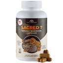 Naturalway Sacred 7 Organic Mushroom Extract Capsules - Premium 7 Mushroom Supplement with Lions Mane, Reishi, Chaga - USDA Organic Immune Support & Focus - 90 Kapsułki wegetariańskie