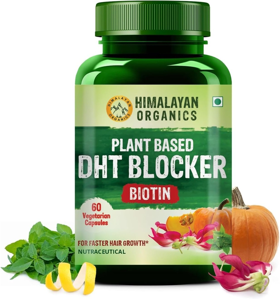 Generic Plant- based DHT Blocker z dobrocią Nettle Leaves 124; dla mężczyzn i kobiet - 60 Kapsułki Veg