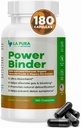 LaPura Power Binder Blend - Detox & Cleanse z aktywowanym węglem, Organiczny Chlorella w proszku & Slippery Elm Extract - Pomaga łagodzić gaz i wzdęcia - Promotes Natural Detoksycation - 180 Kapsułki