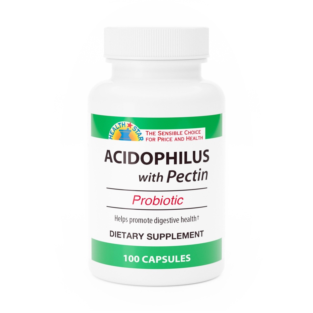 GeriCare Acidophilus z Pectin Probiotic Kapsułki, Optymalizuje Instinal Flora, Digestive Gut Function, Wzmacnia immunologiczne obrony i wzmacnia kości, 100 Hrabia (Pack of 1)
