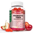 Totaria 9- in-1 Probiotic Fiber Gummies dla dorosłych i nastolatków 16G Fiber per Serving, Pzyllium Fiber Suplement z 5 Miliard CFU Bacillus Coagulans, Inulina, ACV for Digestive & Gut Wellness - 60 Gummies