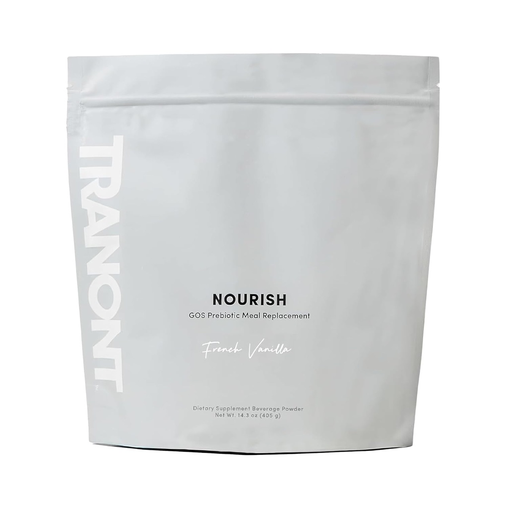 Tranont Nourish French Vanilla ↓ 124; 14.3oz ↓ 124; Superfood & Protein Powder Mix for Healthy Skin, Trawienie, i Energy British 124; Rośliny oparte shake Meal Replacement z witamin, Minerały, & Prebiotyki