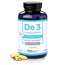 De3 Suche Eye Ultra Pure RTG Omega 3 - Wsparcie dla Suchych Oczy - 2400 mg EPA & DHA - Nowy & Improved- Burpless-3 dziennie, 1-miesięczna dostawa