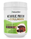 Proszek do protein metabolicznych z Collagen, Wstrząs z protein serwatkowych w proszku, Zhydrolizowany Kolagen z L- glutaminą do Metabolic Support, Spożywanie, Skóra, Łączniki i mięśnie, Niskokaloryczna wymiana posiłków, 17.06 oz