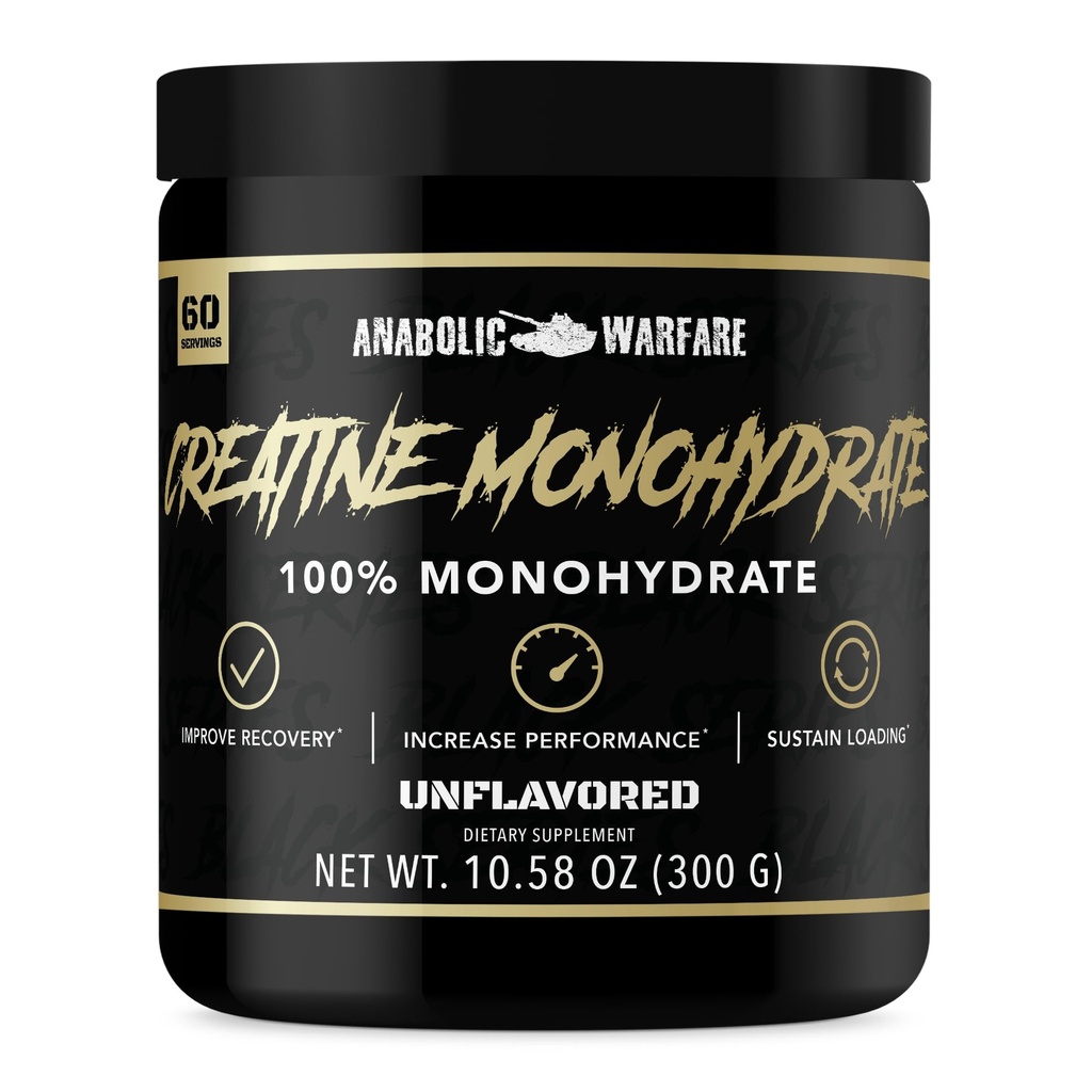 Anaboliczne Warfare Creature Monhydrate, Post Workout Recovery, Zwiększenie wydajności, USTAin Loading, Premium Creaine * (60 podań)