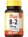 Sundance Witamina B-2 124; 100mg Witamina 124; 100 Kapsułki 124; Zasadniczy suplement witaminy 124; Nie-GMO i Gluten Free Formuła