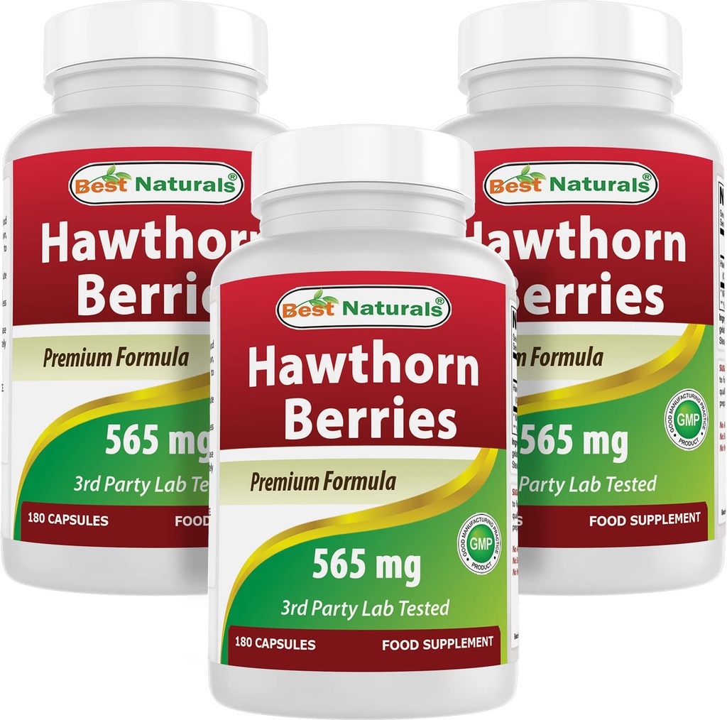 Najlepsi przyrodnicy Hawthorn Berry 565 mg 180 kapsułek (180 licz (opakowanie po 3))