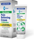 Globe Pain Relieving Cream Plus 4% Lidokaina, Maksymalna siła Numbing Relief, Szybkie działania Terapia Topical dla mięśni Aches, Ból stawów, Ból pleców, Ból szyi, Ból głowy, Ból, Pokrzywka i skurcze, Niezapalone, 3oz