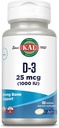 KAL Witamina D3 1000 IU Softgels (25 μg), Aktywna forma witaminy D, Wchłanianie wapnia, zdrowie kości, Suplement immunologiczny, Napełniony płynem ActivGel, Made Without Soy, 100 Służenia, 100 Softgels