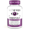 Viteyes Essentials Eye Health Suplement diety, Luteina & Zeaksantyna do wsparcia plamki, 90 Kapsułki