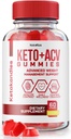 NutraRize KetoKandies Keto + ACV Gummie do utraty wagi, Maksymalny suplement siły, Opinie Gomitas (60 Gummies)