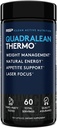 RSP Nutrition QuadraLean Thermogenic Fat Burner for Men & Women, Weight Loss Supplement, Crash- free Energy, Metabolity Booster & Apetite Suppressant, Diet Pills, 60 Serv (Opakowanie może Vary)