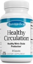 EuroMedica Healthy Circulation - Suplement diety dla Healthy Circulation Supplement - Healthy Blood Flow & Heart Function Aid - Non-GMO & Vegan kapsułki - 30 Kapsułki (30 Servings)