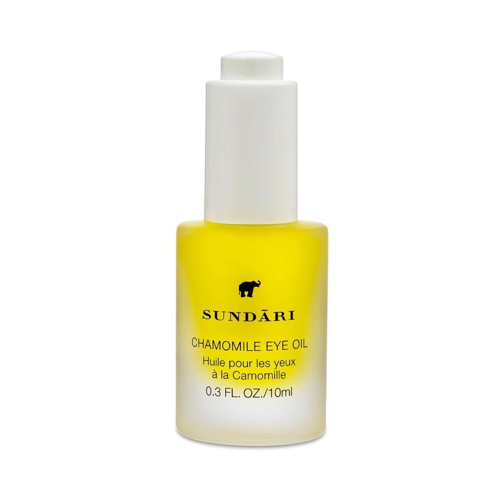 Olejek rumiankowy SUNDARI - Natural Dark Circle Treatment, Anti- Aging & Rinkle Reduction, Brightens & Smooths Under- Eye, Nourishes & Revitalizes, Natural Ingredients, Wygodne Dropper 0.3 fl oz