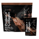 Białko + Collagen Proszek Proszek Biżuteria 124; 23 g Białko (Serwatka Grass- Fed + Collagen) 124; 3,7g BCAAs Biżuteria 124; Wspiera Mięśnie & Wspólne Zdrowie 124; Gluten & Soy Wolny 124; Brak sztucznych składników 124; 15 Saszetek - Czekolada