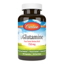 Carlson - L- glutamina, Free- Form Amino Acid, 750 mg, Produkcja tkanki mięśniowej, 90 Kapsułki
