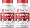 SPRESSO (2 opakowania Super Flow Glycogen, SuperFlow Glycogen Support Capsules, Glyco Optimizer Formula, Natural Blood Vessel Cleaner, Premium Super Flow Glycogen Support (120 kapsułki)