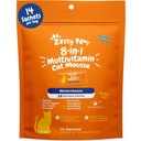 Zesty Łapy 8- in-1 Wieloskładnikowa Kot Witaminy i Suplementy Mousse - Kot Witaminy dla Koty wewnętrzne - Zdrowy Traktuj Ściśnij do Gut, Immune, Serce, Skóra i Coat Support - Kurczak 14ct