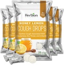 HERBION Naturals Kasza z miodem Lemon Flavor, Suplement diety, Koszy Kaszel, dla dorosłych i dzieci powyżej 6 lat, 125 Lozenges, Opakowanie 5