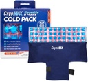 CrioMAX Realimable Cold Pack - 8- godzinny długotrwały Cold Therapy Ice Pack, Regulowane, wytrzymałe kompresy, Najlepsze dla łagodzenia bólu, Urazy, Chirurgia Hip Obrzęk, i Migreny - T- Shape (1 Hrabia)