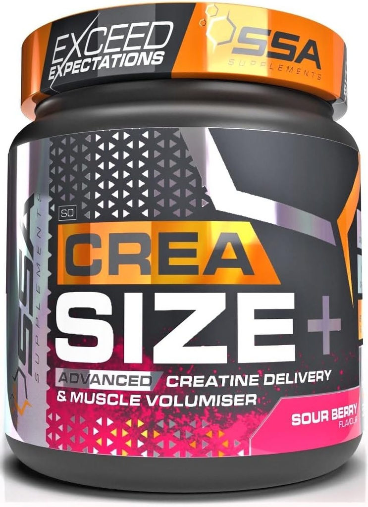 SSA Monohydrat kreatryny w proszku z D- Ribose dla Muscle Gain and Volumization, Szybki odzysk mięśni 124; Czysty zmikronizowany Kreator 124; Mieszanka uwalniająca czas 124; 1,2lb (Melon Candy)