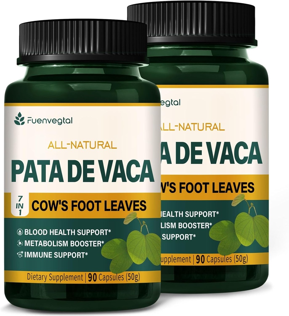 Cow 's Foot Leaves Capsules Supplement - Berberine z Ceylon Cynamon Capsules Advanced Formula - All Natural Herbal Health Support with Wereke Extract. 180