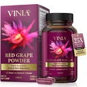 VINIA 12- Hour Long- Lasting Piceid Resveratrol Supplement. Azoksyd azotu booster. Pomaga Heart Health, Blood Flow, Boost Oxygen Superfood Proszek, Keto Friendly. Vegan & Non-GMO. 30 Day Supply
